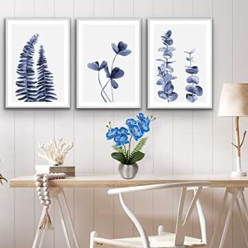 Orchids Artificial Flowers Arrangement Small Fake Orchid Faux Flowers in Silver Ceramic Vase Real Touch Phalaenopsis Orchid Plant White Orchid for Home Office Wedding Party Centerpiece Decoration