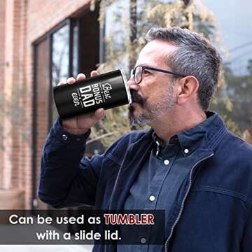 SANDJEST Bonus Dad Tumbler - Perfect Gift for Dads