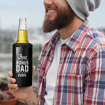 SANDJEST Bonus Dad Tumbler - Perfect Gift for Dads
