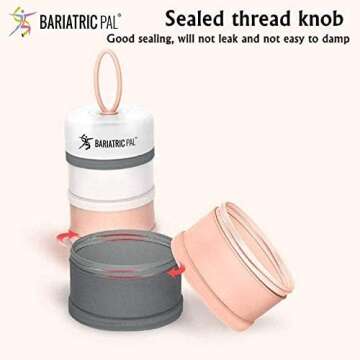 BariatricPal Food & Powder Storage Containers - 4 Compartment