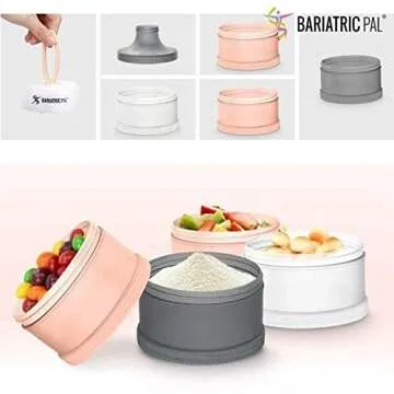 BariatricPal Food & Powder Storage Containers - 4 Compartment