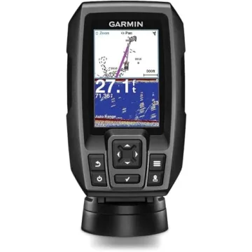 Garmin Striker™ 4 Fishfinder Worldwide Version w/77/200kHz - 4-Pin Transducer w/Transom & Trolling Motor Mounts
