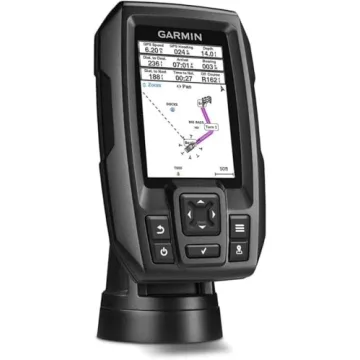Garmin Striker™ 4 Fishfinder Worldwide Version w/77/200kHz - 4-Pin Transducer w/Transom & Trolling Motor Mounts