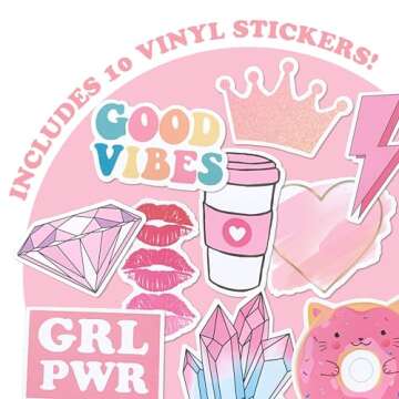 Artivo Pink Collage Kit for Teens - 100 Premium Prints