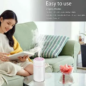 CHOUWEEK Car Diffusers Humidifier for Essential Oils,USB Car Aroma Air Diffuser,Car Scent Cool Mist Defuser,Mini Portable Aromatherapy Diffuser for Car,Home,Travel,Bedroom,Office Desk.