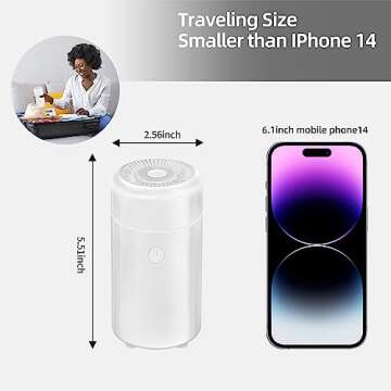 CHOUWEEK Car Diffusers Humidifier for Essential Oils,USB Car Aroma Air Diffuser,Car Scent Cool Mist Defuser,Mini Portable Aromatherapy Diffuser for Car,Home,Travel,Bedroom,Office Desk.