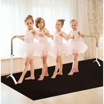 Artan Balance Portable Dance Floor 3x6ft - Non-slip Vinyl Marley Surface for Ballet, Jazz, and Tap - Ideal for Home, Studio & Outdoor Use
