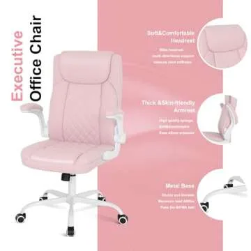 Misolant Desk Chair for Comfort and Style in Pink
