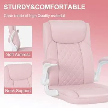 Misolant Desk Chair for Comfort and Style in Pink