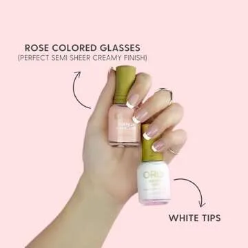 Orly French Manicure Colour | Chip-Resistant Nail Lacquer For Salon-Like Finish | Long-Lasting & Fade Resistant | Quick Dry Formula (Rose-Colored Glasses, 18ML)