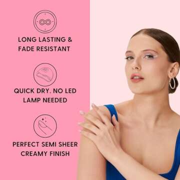 Orly French Manicure Colour | Chip-Resistant Nail Lacquer For Salon-Like Finish | Long-Lasting & Fade Resistant | Quick Dry Formula (Rose-Colored Glasses, 18ML)