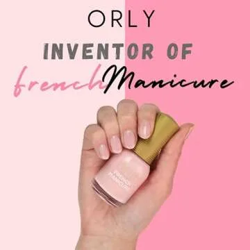 Orly French Manicure Colour | Chip-Resistant Nail Lacquer For Salon-Like Finish | Long-Lasting & Fade Resistant | Quick Dry Formula (Rose-Colored Glasses, 18ML)