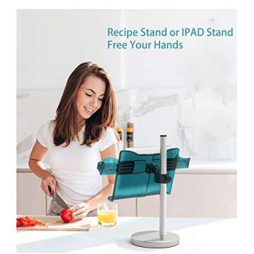 Adjustable Book Stand Holder for Textbooks and Recipes
