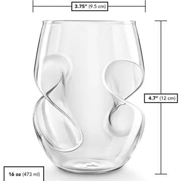Final Touch Conundrum Ounce Glass for Home Use