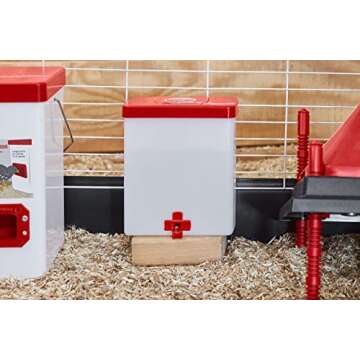 RentACoop 64oz(2L) Drinker Plus 2 Versatile Nipples - Suitable for Chicks, Quail, Pigeons, Doves, and Other Smaller Birds - 1 Pack