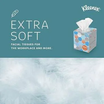 Kleenex Professional Anti-Viral Facial Tissue, Bulk (21286), 3-Ply, White, Upright Cube Boxed Format, Designed for Business (55 Tissues/Box, 12 Boxes, 660 Sheets/Case)