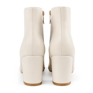 JOY IN LOVE Women's Ankle Boots Chunky Block Heel