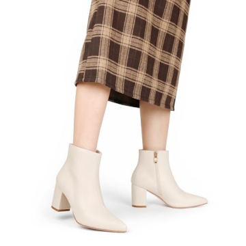 JOY IN LOVE Women's Ankle Boots Chunky Block Heel