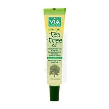 Via Natural Ultra Care Tea Tree Oil Concentrated Natural Oil 1.5oz - Promotes A Healthy Scalp & Clea...