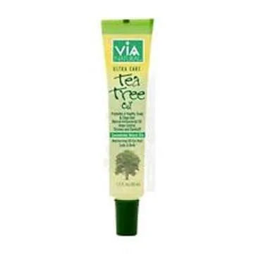 Via Natural Ultra Care Tea Tree Oil Concentrated Natural Oil 1.5oz - Promotes A Healthy Scalp & Clea...