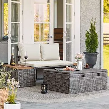 Greesum Multifunctional Outdoor Sectional Sofa Set