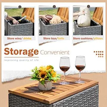 Greesum Multifunctional Outdoor Sectional Sofa Set