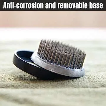 Flower Frog Stainless Steel Japanese Ikebana Pin Frog Floral Arrangement Holder Kenzan Flower Vase Round Metal Flower Arranger Tool (3.2inch / 80mm)