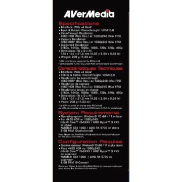 AVerMedia GC573 4K Capture Card for Gamers and Streamers