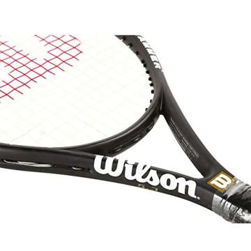 Wilson Hyper Hammer 5.3 Strung Tennis Racket (Black/White, 4 1/4)