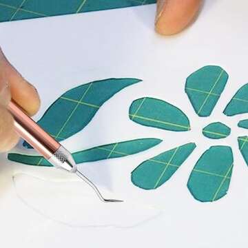 Hailerio Weeder Tool for Vinyl with LED Light; Precision Tool