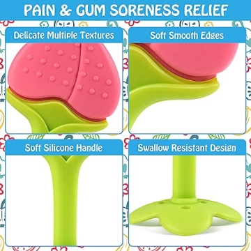 Tinabless Teething Toys Set - Safe Silicone Teethers for Infants