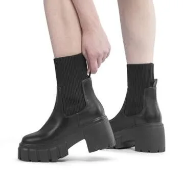 Stylish FITORY Women's Chelsea Boots for Comfort