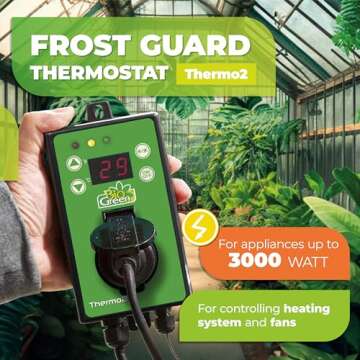 Digital Greenhouse Thermostat for Precise Climate Control