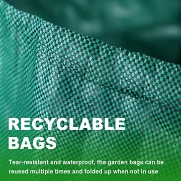 Heavy Duty Reusable Yard Waste Bags for Garden Clean Up