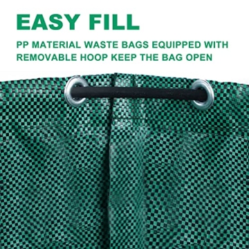 Heavy Duty Reusable Yard Waste Bags for Garden Clean Up