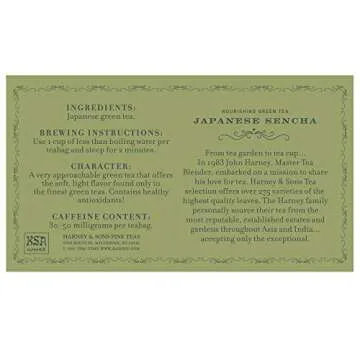 Harney & Sons Japanese Sencha Green Tea, 50 Tea Bags