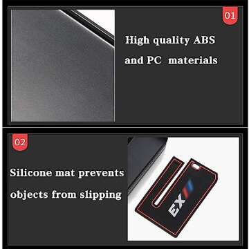 Jaronx Compatible with BMW X3 Console Organizer 2024 2023 2022 2021 2020 2019 2018 G01, Compatible with BMW X4 Center Console Storage Box 2019-2024 G02(NOT FIT 2025+)