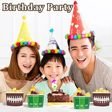 gisgfim Football Snack Bowls for 50 Guests Disposable