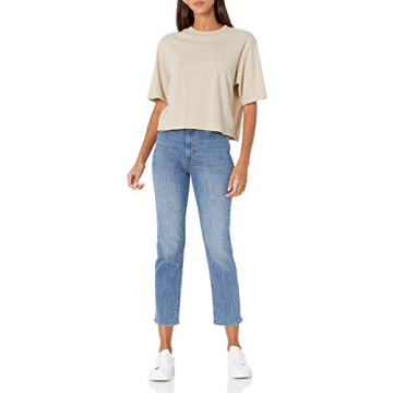 Sydney Short-sleeve Cropped Crew Neck T-shirt for Women