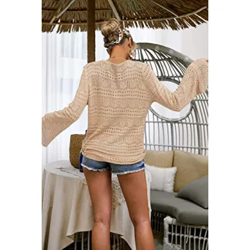 FERBIA Women Crochet Top - Stylish Beach Cover Up Options