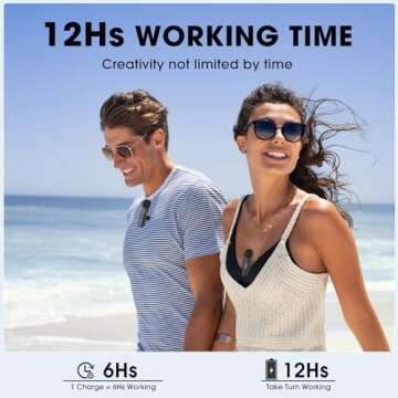 KMAG Mini Wireless Lavalier Microphone for iPhone Android