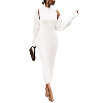 PRETTYGARDEN Women's Fall Maxi Tank Dress & Cardigan Set - Chic Fashion Essentials