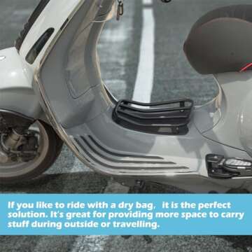 QIDIAN Motorcycle Aluminum Foot Rest Pedal Rear Luggage Rack Bracket Holder for Vesp' GTS 150 250 300 GTV GTS250 GTS300 2017-2021 2022 2023 Accessories