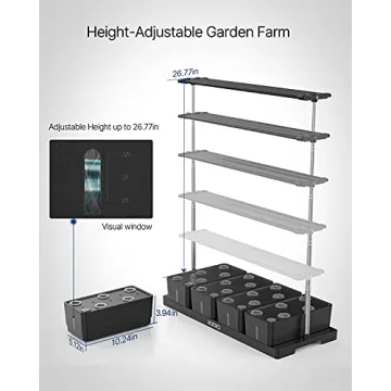 iDOO Hydroponics 20 Pods Indoor Garden System with LED Light