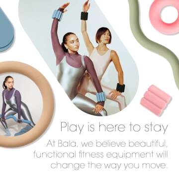Bala Bangles 2LB Adjustable Silicone Weights for Fitness