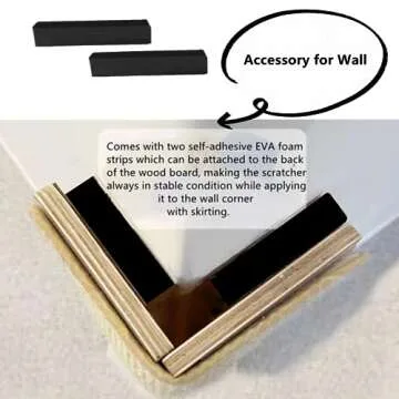 SHENGOCASE 20.5" Tall No Drilling Wall Sofa Couch Corner Cat Sisal Scratcher,Scratching Post,Replaceable Sisal Scratch Pad Mat, Couch Protector