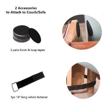 SHENGOCASE 20.5" Tall No Drilling Wall Sofa Couch Corner Cat Sisal Scratcher,Scratching Post,Replaceable Sisal Scratch Pad Mat, Couch Protector