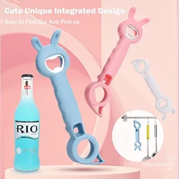 FFUWERG Cute 4-in-1 Bottle Opener for Weak Hands