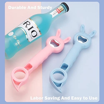 FFUWERG Cute 4-in-1 Bottle Opener for Weak Hands