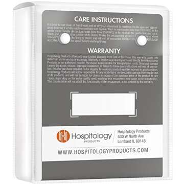 HOSPITOLOGY PRODUCTS Pillow Encasement- Zippered Bed Bug Dust Mite Proof Hypoallergenic - Sleep Defe...